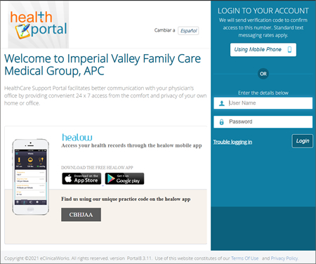 HealthCare Support Portal facilitates better communication with your physician's office by providing convenient 24 x 7 access from the comfort and privacy of your own home or office